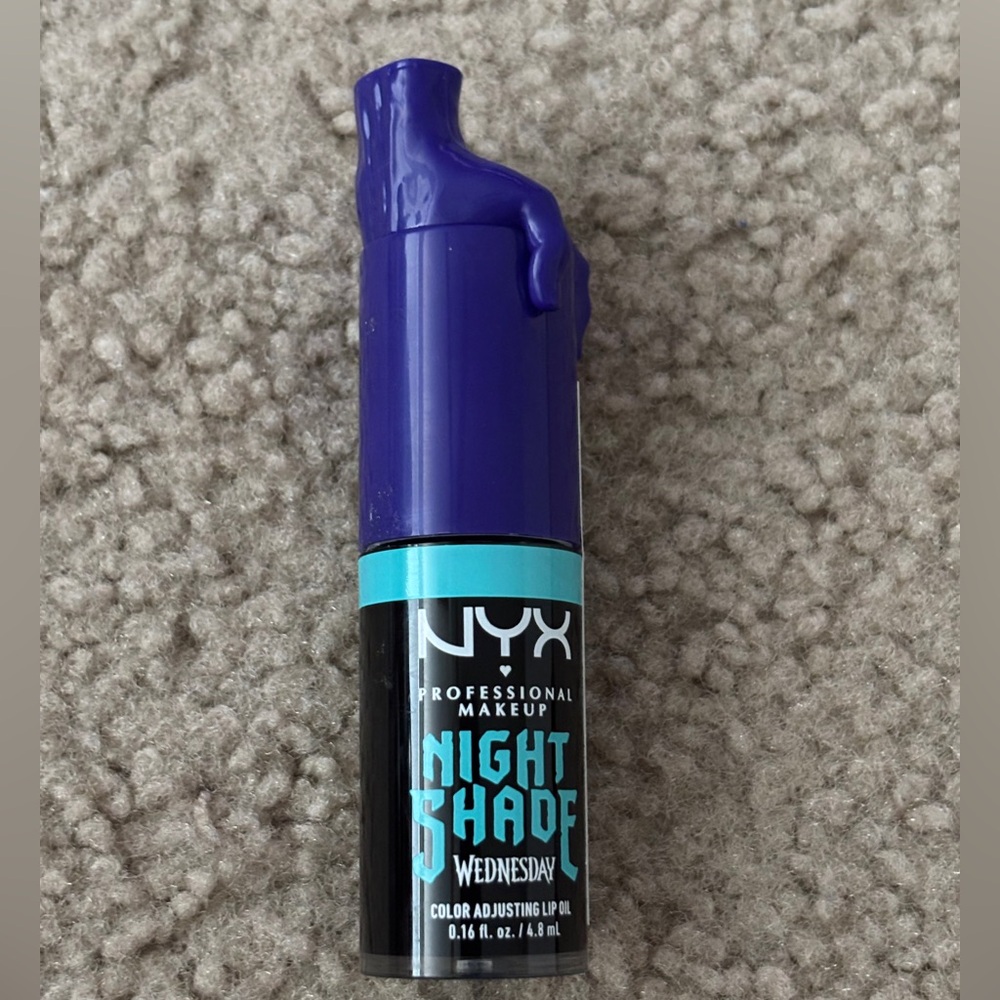 NYX Professional Makeup Wednesday Mystery Lip Oil 01 Nightshade New